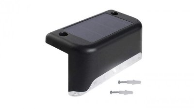 Solarna lampa schodowa tarasowa LED Maclean IP44, 4000K, Ni-MH 100 mAh, 80x45x45mm, czuj. zmierzchu MCE319