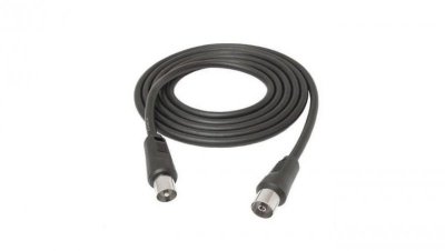 Kabel antenowy wtyk / gniazdo 1,5m czarny LB0158 LIBOX