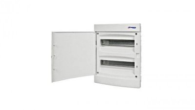Obudowa podtynkowa z tworzywa 2x12 IP40 drzwi białe N+PE