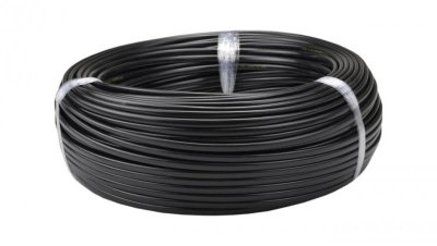 Przewód prądowy H03VVH2-F / OMYp 300V 2x1 płaski czarny linka Elektrokabel 25m