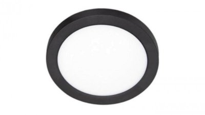 Plafon okrągły natynkowy / podtynkowy LED 2w1 12W 1350lm 4000K IP20 czarny XUDO