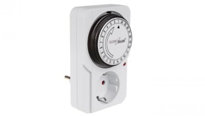 Włącznik czasowy - timer mechaniczny GreenBlue, 48 programów, max. obciążenie 16A, IP20, GB360 F