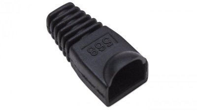 Osłonka wtyku RJ45 6.2mm czarna IWP-CBOOT-BK /10szt./