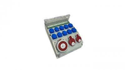 Rozdzielnica elektryczna CEE 63A 32A 16A 10x230V