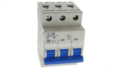 Wyłącznik instalacyjny nadprądowy nadmiarowoprądowy 3P 3M C 32A 6kA 490464 EBS9B