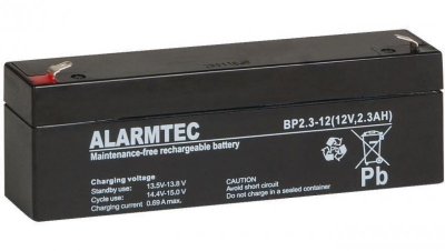 Akumulator AGM ALARMTEC serii BP 12V 2,3Ah