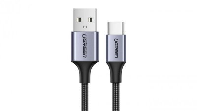 Kabel Ugreen US288 60128 USB-A / USB-C QC 3.0 3A 2m - szary