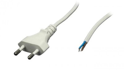 Przewód zasilający CEE7 - POSAC-CEE7/16WH30 biały 3m 2,5A