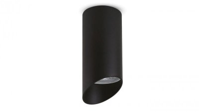 Oprawa natynkowa / tuba Maclean, punktowa, okrągła, aluminiowa, GU10, 55x130mm, kolor czarny, MCE360 B