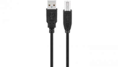 Kabel USB 2.0 Hi-Speed, Czarny - Długość kabla 1.8 m