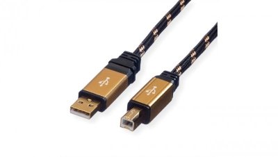 Kabel ROLINE GOLD USB 2.0, typ A-B, 3 m