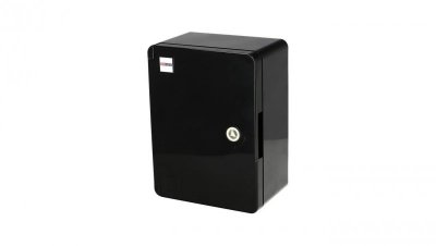 Obudowa standardowa ABS 210x280x130 z ocynkowaną płytą montażową- czarna 800.702.001 HOROZ