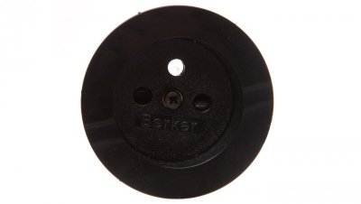 R.1/R.3 Płytka czołowa gniazda z/u czarny połysk 3965762045