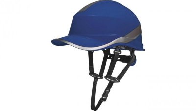 Hełm budowlany z ABS o kształcie czapeczki baseball 2 możliwości regulacji kol.niebieski fluo roz.REGULOWANY TETE DIAM5UPBLFL
