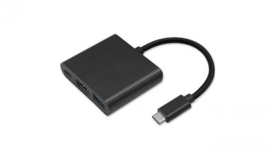 Qoltec Hub Adapter USB-C 3.1 3w1 USB 3.0 HDMI 4K USB-C 3.1 PD 100W