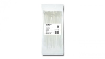Qoltec Opaski zaciskowe Trytki kablowe 7.2*200mm 50 szt. Nylon66 UV Białe