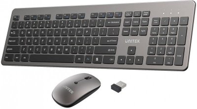 Zestaw bezprzewodowy Unitek SlimDuo 2.4Ghz