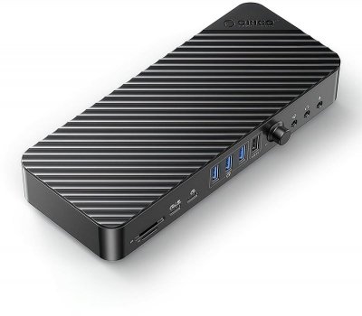 Orico Stacja dokująca USB-C 10 Gbps, 2x DP 4K, HDMI 4K, PD 60W, 6x USB-A, karty SD, audio