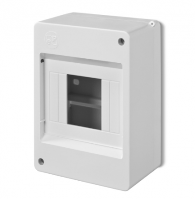 S-4 MINI ROZDZIELNIA PLASTIKOWA NT 4M 1X 4M IP20 140X95X66 BEZ DRZWI BIAŁY  0630-00
