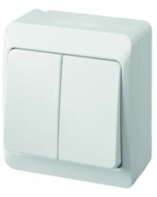 HERMES BIAŁY ŁĄCZNIK NT SERYJNY IP44 ZACISKI ŚRUBOWE 10AX 250V