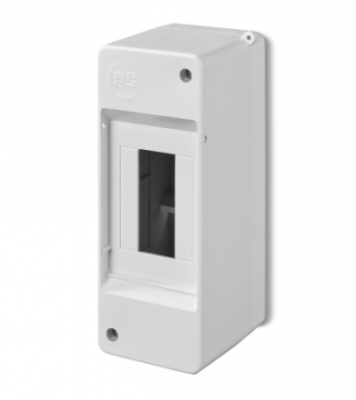 S-2 MINI ROZDZIELNIA PLASTIKOWA NT 2M 1X 2M N+PE IP20 IK05 141X53X66 BEZ DRZWI BIAŁY 0639-00