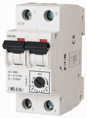 Z-MS- 1.0/2 WYŁĄCZNIK SILNIKOWY 1.0A 230V AC 10KA