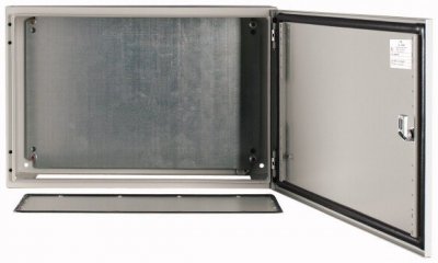 CS 46/200 OBUDOWA METALOWA NT 400X600X200 DRZWI PEŁNE Z PŁYTĄ IP65 SZARY