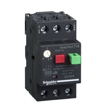 Schneider Electric Wyłącznik silnikowy GZ1E napęd przyciskowy I=0,63-1A zaciski skrzynkowe, GZ1E05