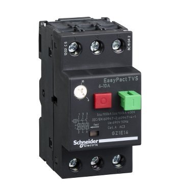 Schneider Electric Wyłącznik silnikowy GZ1E napęd przyciskowy I=6-10A zaciski skrzynkowe, GZ1E14