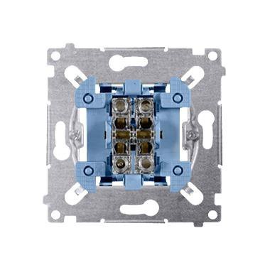 SIMON 54 MECHANIZM ŁĄCZNIK KRZYŻOWY ZACISKI SPRĘŻYNOWE 10AX 250V