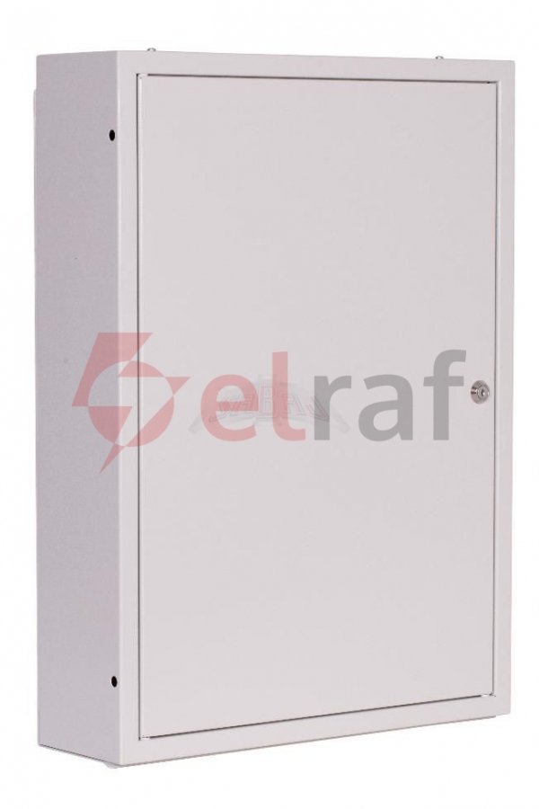Rozdzielnica modułowa 3x18 natynkowa IP30 z zamkiem 54-3-18-2 RAL+I532 9003 NRPSM 54 (3X18) Z 54-3-18-2