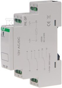 PK-3P-PRZEKAŹNIK EL-MAG.12V AC/DC,3X8A