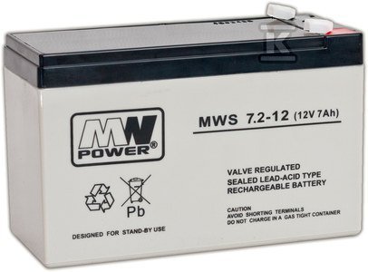 AKUMULATOR AGM 12V/7,2AH/5LAT