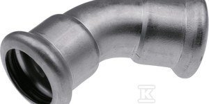 KOLANO 28MM-45ST INOX PRESS