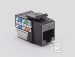 GN.RJ45 KAT6 UTP SIMON CZARNY