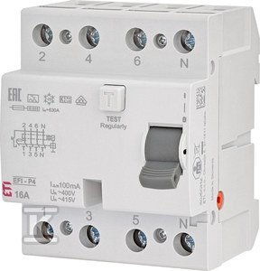 EFI-P4 A 16/0.1 WYŁ.RÓŻNIC-PRĄD.