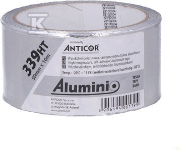TAŚMA AL. 399HT, 155°C. 50MMX10M