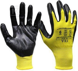 RĘKAWICE ROBOCZE 9 NITRYLOWA POWŁOKA