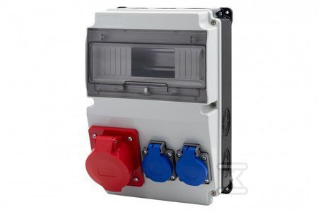 ROZDZ.STAC.LAGO 10M 32/5 2X230V CZ/BI.