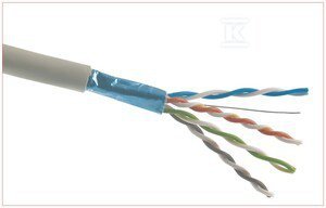 FTP KAT.5E 4X2X24 AWG DRUT C&C/A-LAN