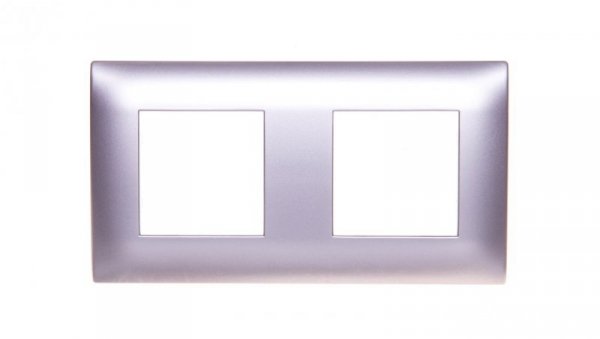 DANTE Ramka podwójna tworzywo ASA inox 454182