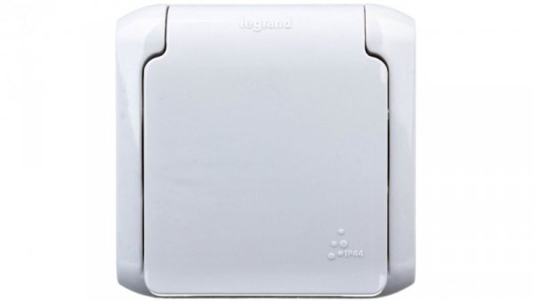 FORIX Gniazdo pojedyncze z/u 16A IP44 z przesłonami szare 782395