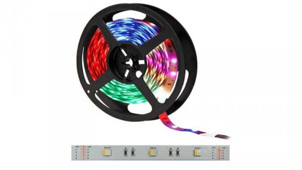 Taśma 24VDC 30 led 5050 4-chip RGBCW 1m ip20 rgb + zimna biała