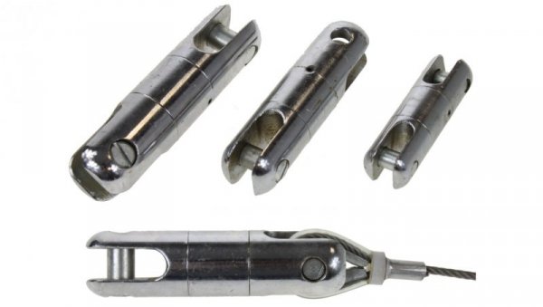 Krętlik kablowy / krętlik do kabli / krętlik do zaciągania kabli z kompensacją obrotów / 10kN - 1tona / KKX-1