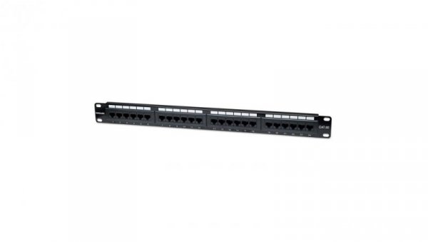Panel Krosowy PatchPanel 1U Rack 19 UTP 24x RJ45 Cat5e