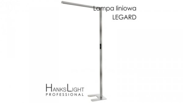 Lampa LED,HanksLight,stojąca, alu,1200*2146mm,up21W/down36W,4000K L4703010 (legard)