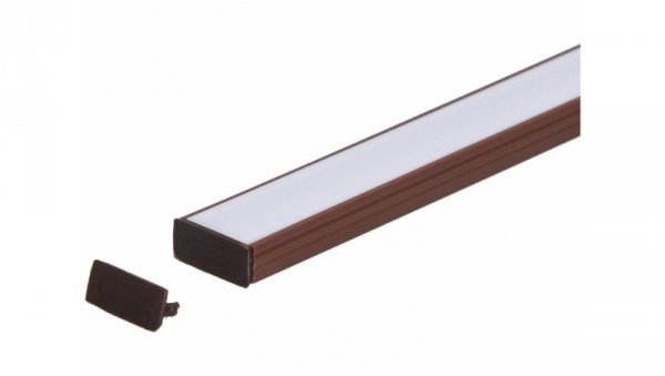 Zaślepka PCV Line Slim brązowa