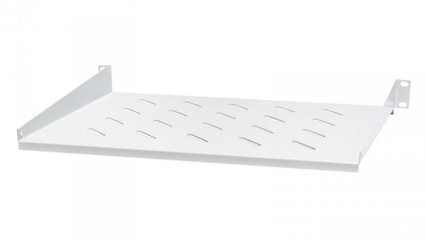 półka stała 19, 1U, o gł. 350 mm., mocowana z przodu RAL 7044 szary, EM/JE06-350