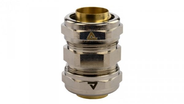 Łącznik metalowy prosty DN 25 do rur karbowanych Anaconda 25mm złączka z pierścieniem poliamidowym IP65