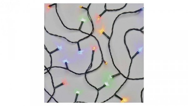 Lampki choinkowe 180LED 18m multikolor, zielony przewód, 8 programów, IP44 D4AM09